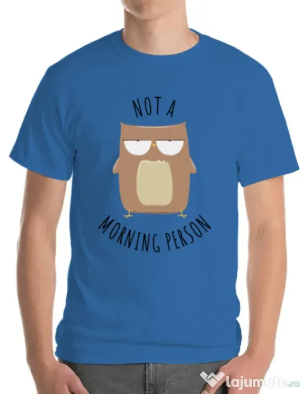 Tricou ADLER barbat Morning owl Albastru azuriu