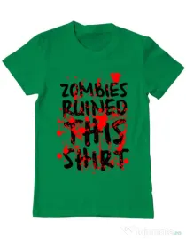 Tricou ADLER barbat Zombies Verde mediu