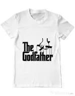 Tricou ADLER barbat The godfather Alb