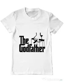 Tricou ADLER barbat The godfather Alb