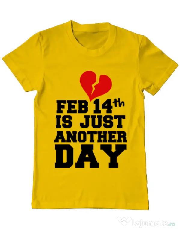 Tricou ADLER barbat 14 Februarie Galben