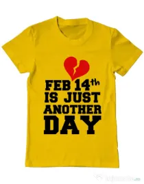 Tricou ADLER barbat 14 Februarie Galben