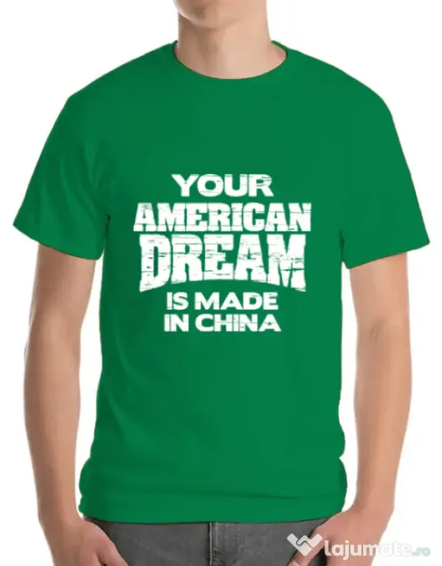 Tricou ADLER barbat American dream Verde mediu