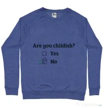 Bluza ADLER barbat Are you childish Albastru melanj