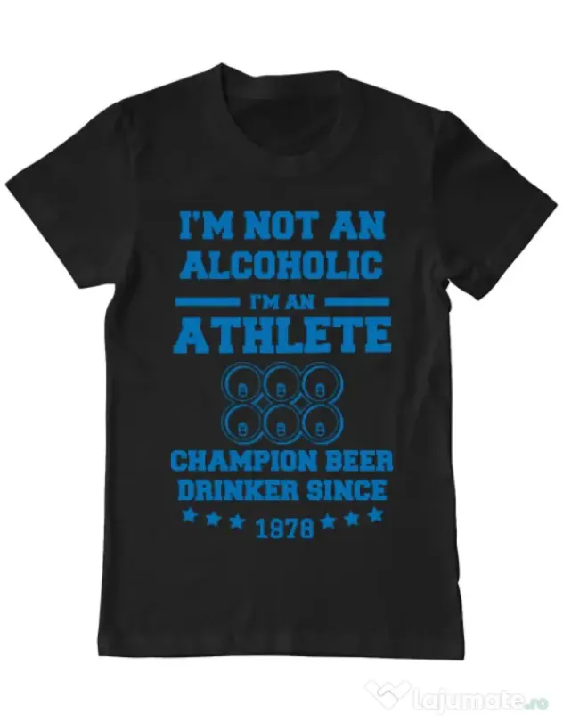 Tricou ADLER barbat Beer champion Negru