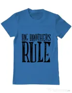 Tricou ADLER barbat Big brothers rule Albastru azuriu