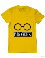 Tricou ADLER barbat Big geek Galben