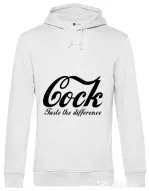 Hoodie barbat cu gluga Taste the difference Alb