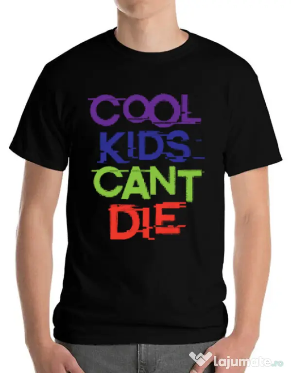Tricou ADLER barbat Cool kids Negru