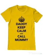 Tricou ADLER barbat Daddy keep calm Galben