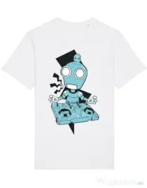 Tricou STANLEY STELLA barbat Dj robot Alb
