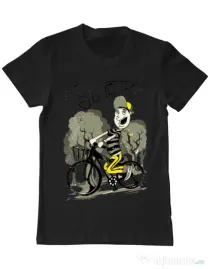 Tricou ADLER barbat Enjoy the ride Negru