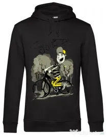 Hoodie barbat cu gluga Enjoy the ride Negru