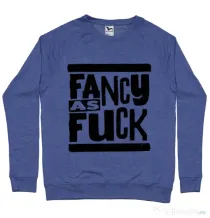 Bluza ADLER barbat Fancy as fuck Albastru melanj