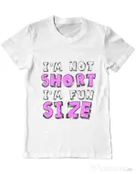 Tricou ADLER barbat I'm not short Alb