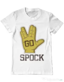 Tricou ADLER barbat Go spock Alb