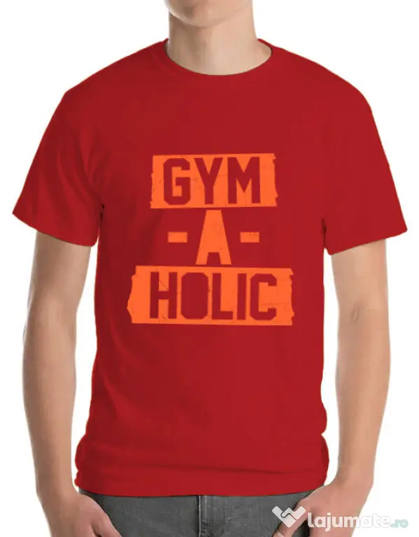 Tricou ADLER barbat Gymaholic Rosu