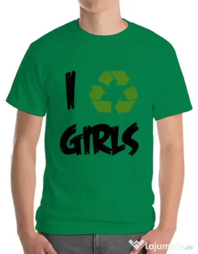Tricou ADLER barbat I recycle girls Verde mediu
