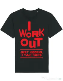 Tricou STANLEY STELLA barbat I work out Negru