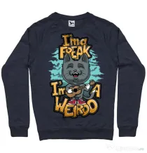 Bluza ADLER barbat I am a freak Denim inchis