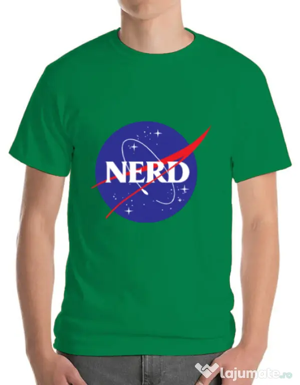 Tricou ADLER barbat Nerd Verde mediu