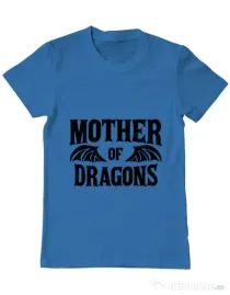 Tricou ADLER barbat Mother of dragons 2 Albastru azuriu