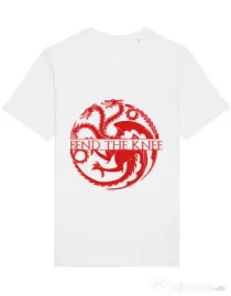Tricou STANLEY STELLA barbat Bend the knee Alb