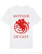 Tricou STANLEY STELLA barbat Mother of cats Alb