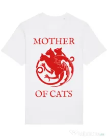 Tricou STANLEY STELLA barbat Mother of cats Alb