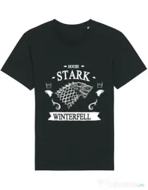 Tricou STANLEY STELLA barbat House Stark Negru