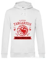 Hoodie barbat cu gluga House Targaryen Alb