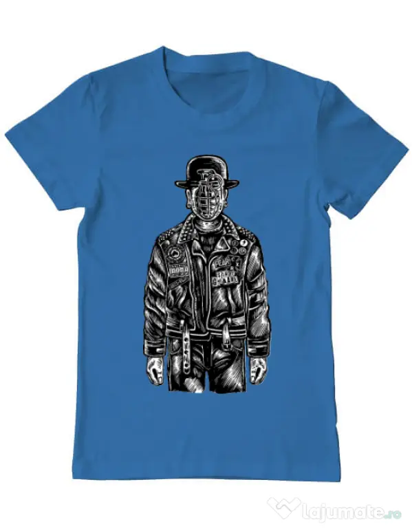 Tricou ADLER barbat The son of grenade Albastru azuriu
