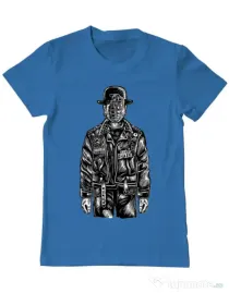 Tricou ADLER barbat The son of grenade Albastru azuriu