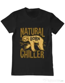 Tricou ADLER barbat Natural born chiller Negru