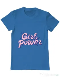 Tricou ADLER barbat Girl power Albastru azuriu