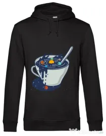 Hoodie barbat cu gluga Galaxy mug Negru