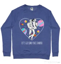 Bluza ADLER barbat Space love Albastru melanj