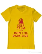 Tricou ADLER barbat Join the darkside Galben