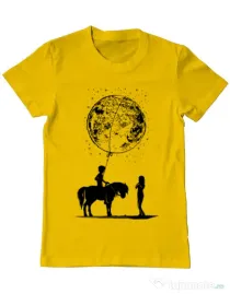 Tricou ADLER barbat Din alta lume Galben
