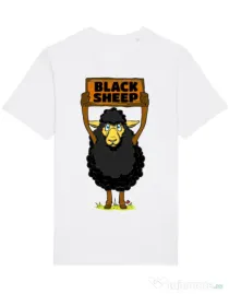 Tricou STANLEY STELLA barbat Black sheep Alb