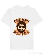 Tricou STANLEY STELLA barbat One man wolf pack Alb