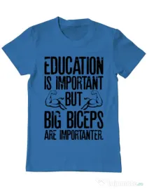 Tricou ADLER barbat Big biceps Albastru azuriu
