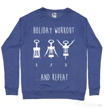 Bluza ADLER barbat Holiday workout Albastru melanj