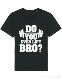 Tricou STANLEY STELLA barbat Do you even lift Negru