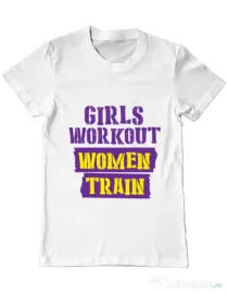 Tricou ADLER barbat Women train Alb