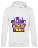 Hoodie barbat cu gluga Women train Alb