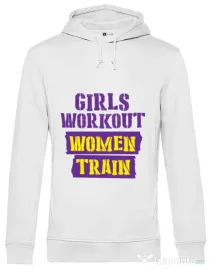 Hoodie barbat cu gluga Women train Alb