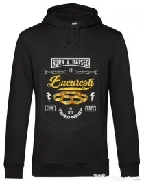 Hoodie barbat cu gluga Bucuresti Negru