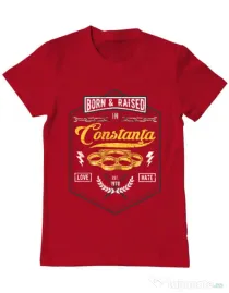 Tricou ADLER barbat Constanta Rosu