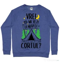 Bluza ADLER barbat Vrei sa-mi vezi la noapte cortul? Albastru melanj